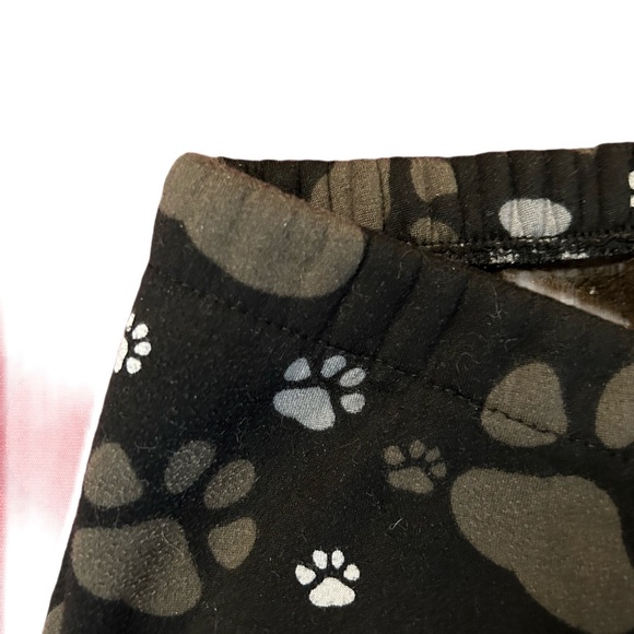 2/$15 Paw Print Fleece Leggings - Picture 2 of 4